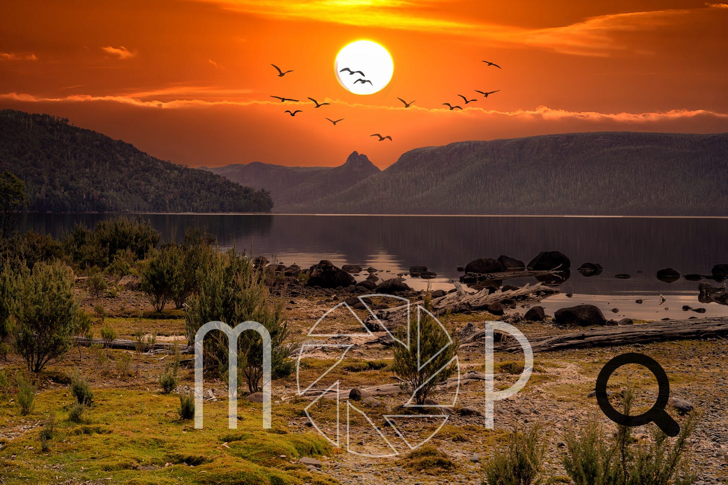 Sunset on the lake